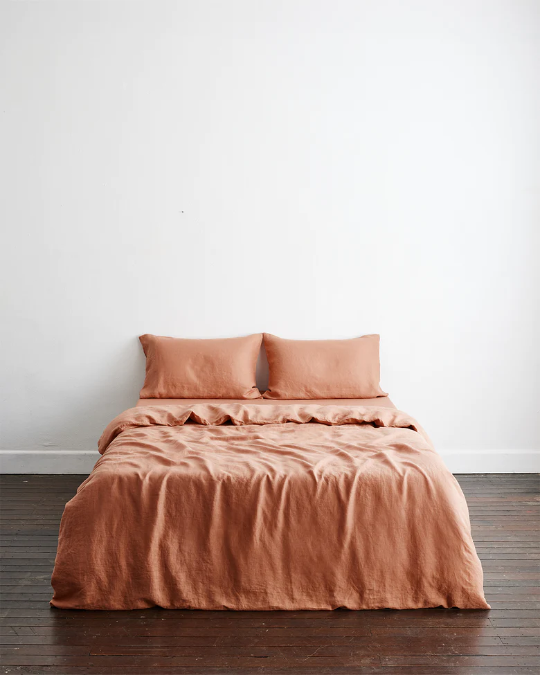 Linen Set in Caramel