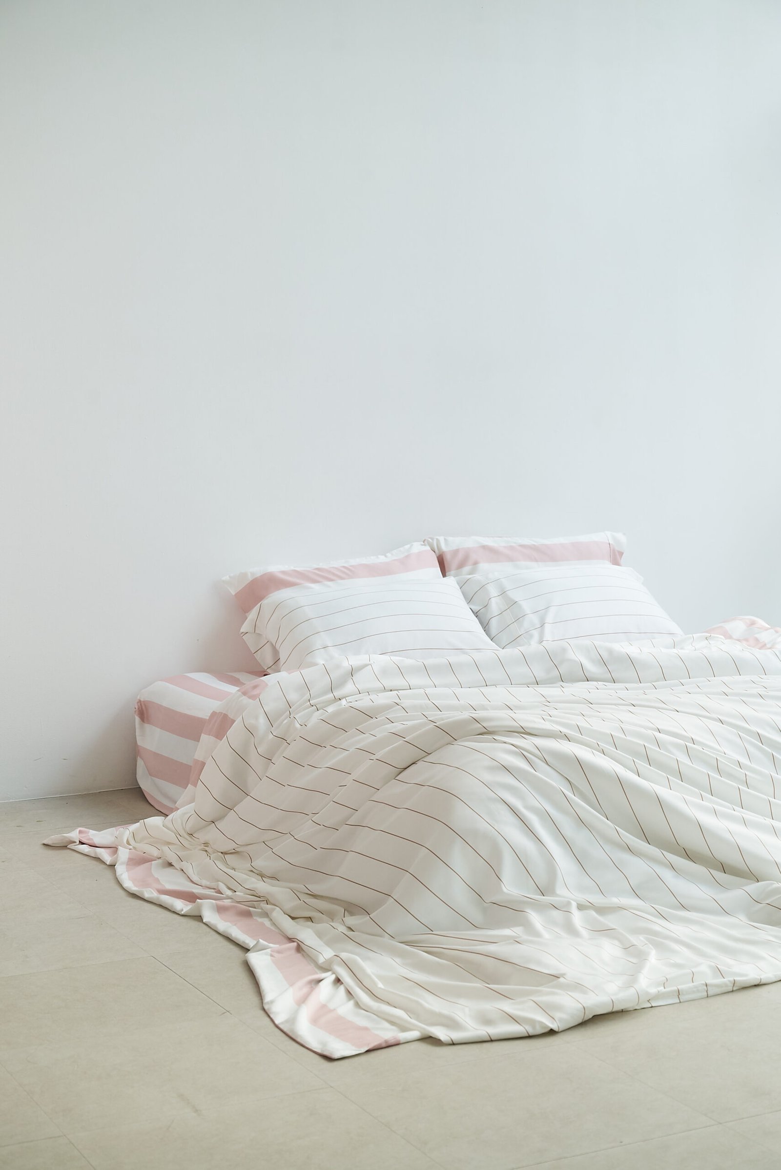 Organic Bamboo Bedding - Coconut Stripe - Image 3