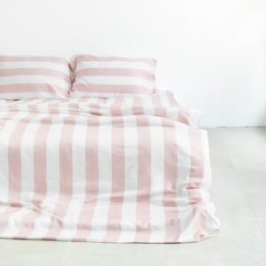 Organic Bamboo Bedding - Rose Stripe