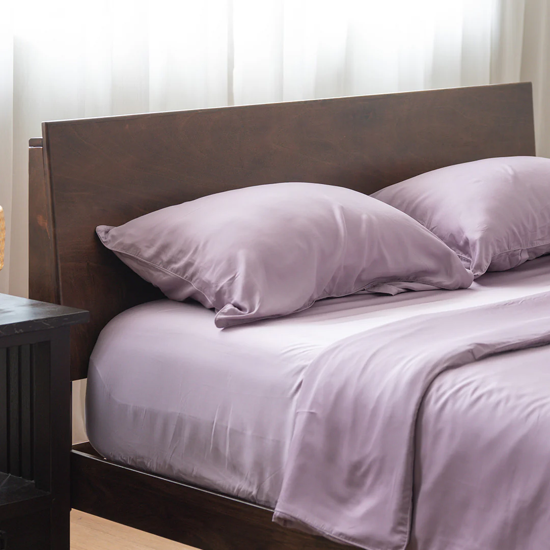 King Bedding Set Tencel Purple Haze