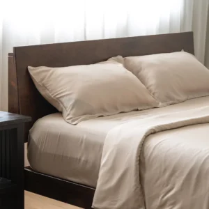 Queen Bedding Set Tencel Smokey Taupe