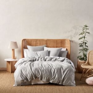 Silver Bamboo Bedding Set (King Plus)
